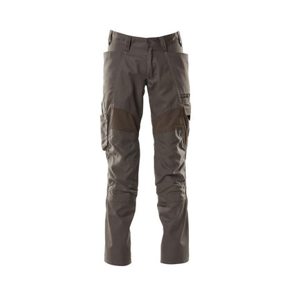 Hose mit Knietaschen, Stretch-Einsätze Hose, dunkelanthrazit