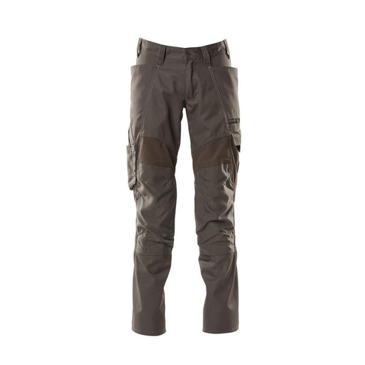 Hose mit Knietaschen, Stretch-Einsätze Hose, dunkelanthrazit