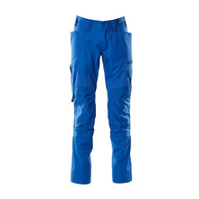 Hose mit Knietaschen, Stretch-Einsätze Hose, azurblau