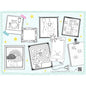 The paper placemats 30 x 40 cm from Duni GmbH feature mazes, tic-tac-toe, connect the dots, drawing prompts, and more on a star-shaped background - perfect for children who love to draw. Pack of 250 pieces.
