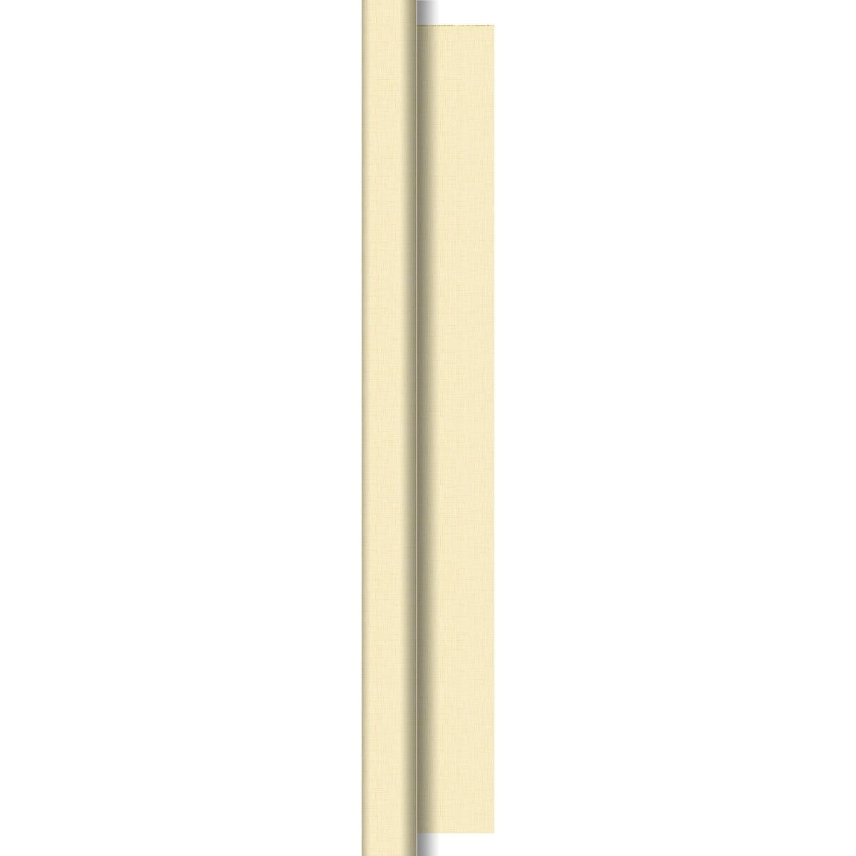 Eine Nahaufnahme einer beigen Wand, die den edlen Look der Dunisilk-Tischdeckenrollen 1,18 m x 25 m von Duni GmbH widerspiegelt - ideal für besondere Anlässe oder stilvolle Gastronomie.