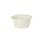 A white PAPSTAR muffin baking cup (Ø 5 cm, 3.5 cm high) from PAPSTAR GmbH stands empty against a white background, packaged in a box of 20 and is ideal for baking cupcakes or muffins.