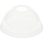 The Duni GmbH dome lid with opening for 188001-2 is a transparent rPET dome lid with an opening, ideal for cups for serving smoothies or ice drinks. Available in packs of 60 pieces.