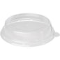 The rPET lid 600 ml Transparent rPET 170x170x35 from Duni GmbH is a clear, round lid with a tear tab and embossing "100% RECYCLED MATERIAL", ideal for the eco-friendly packaging of your 600 ml containers. The pack contains 40 pieces.