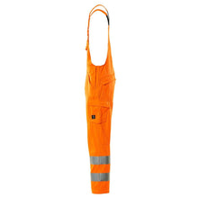 Latzhose, einfarbig Latzhose, hi-vis orange