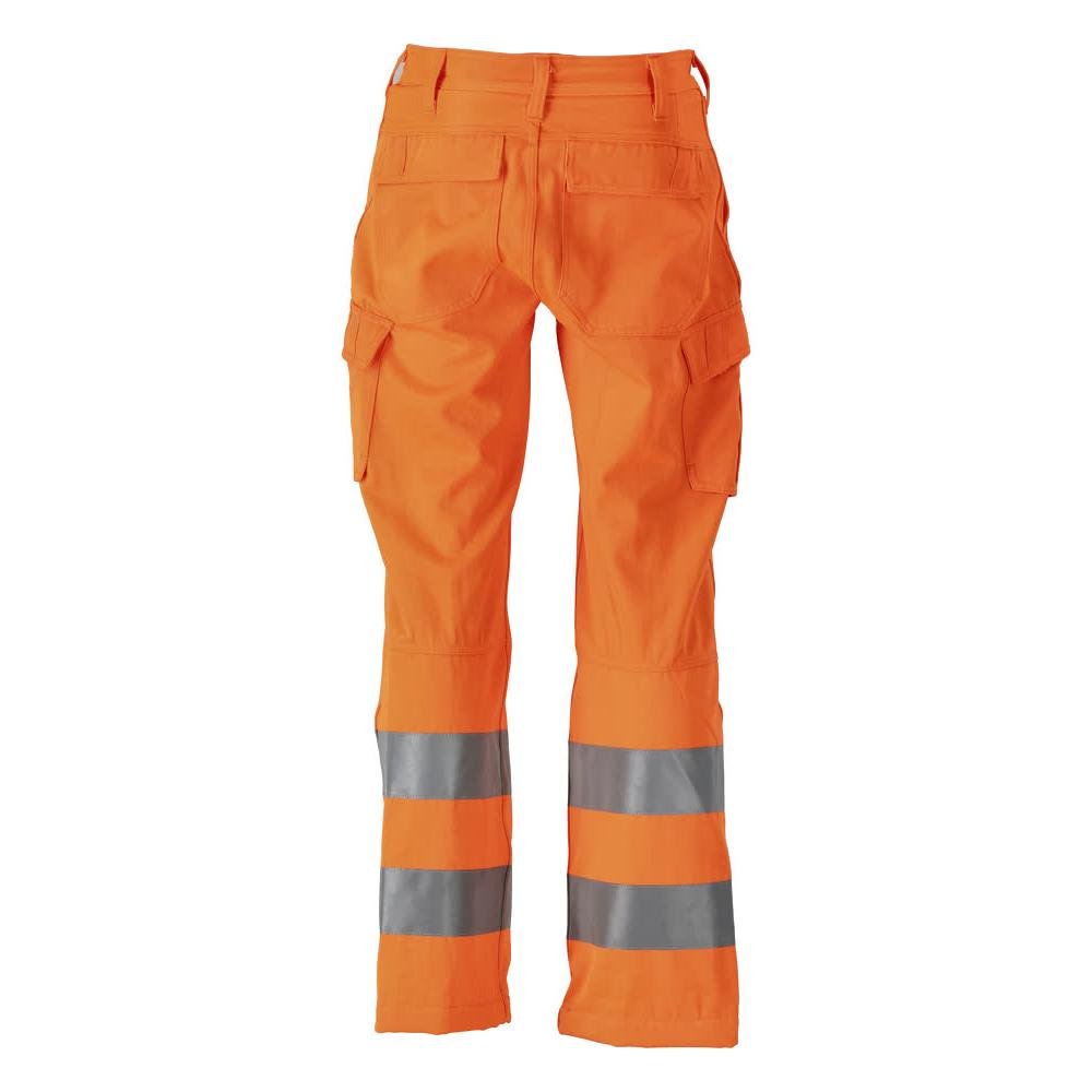 Hose, Schenkeltaschen, einfarbig Hose, hi-vis orange