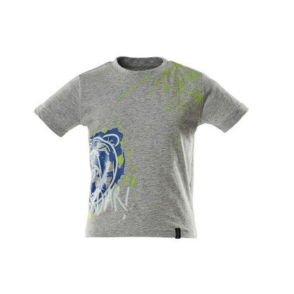 T-Shirt für Kinder, mit Druck T-Shirt für Kinder, grau-meliert
