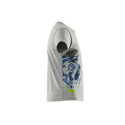 T-Shirt für Kinder, mit Druck T-Shirt für Kinder, grau-meliert