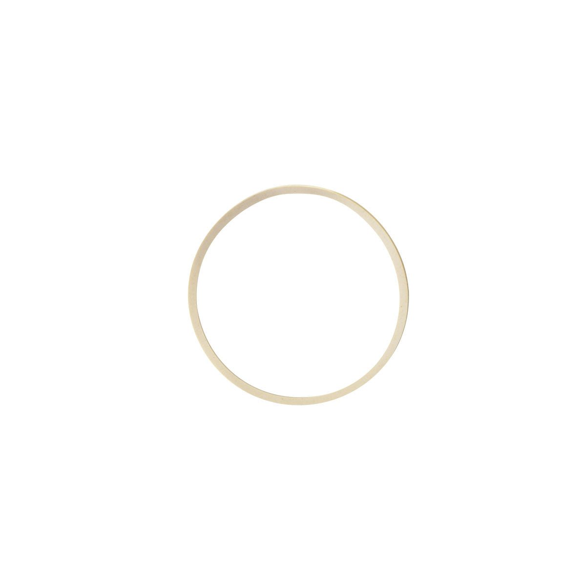 Neben dem Gummiband klein Weiß Gummi (Packung 100 Stück) der Duni GmbH ist ein schlichter, dünner Goldring auf weißem Grund abgebildet, der in der Draufsicht das minimalistische Design des Rings betont.