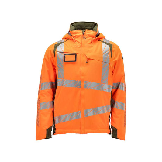 Winterjacke CLIMASCOT®, geringes Gewicht Winterjacke, hi-vis orange/moosgrün