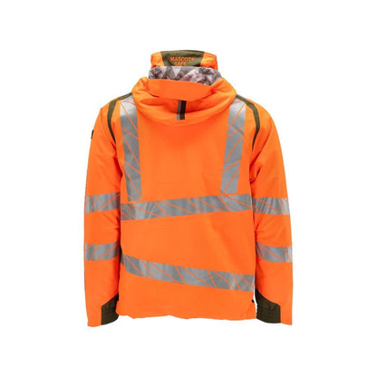 Winterjacke CLIMASCOT®, geringes Gewicht Winterjacke, hi-vis orange/moosgrün