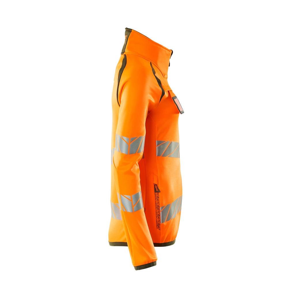 Fleecepullover mit Reißverschluss, Damen Microfleecejacke Multisafe
