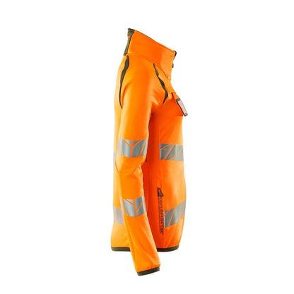 Fleecepullover mit Reißverschluss, Damen Microfleecejacke Multisafe