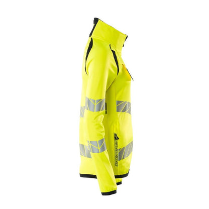 Fleecepullover mit Reißverschluss, Damen Microfleecejacke Multisafe