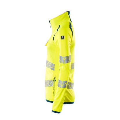Fleecepullover mit Reißverschluss, Damen Microfleecejacke Multisafe