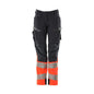 Pants, women, DIAMOND, knee pockets, stretch pants