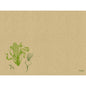 Ein strukturiertes braunes Graspapier Tischset 30 x 40 cm Veggies von Duni GmbH zeigt grüne Veggie-Skizzen und kleine "Ecoecho"- und "sustainable"-Schriftzüge, die diese umweltfreundlichen Platzsets hervorheben. Die Packung enthält 250 Stück.