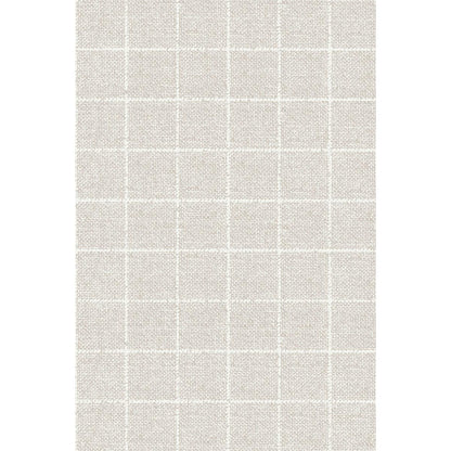 The close-up of Dunilin napkins 40 x 60 cm 1/4 fold by Duni GmbH shows a light beige fabric with a white grid pattern, which is perfect for high-quality napkins and stylish table decoration due to its elegant structure.