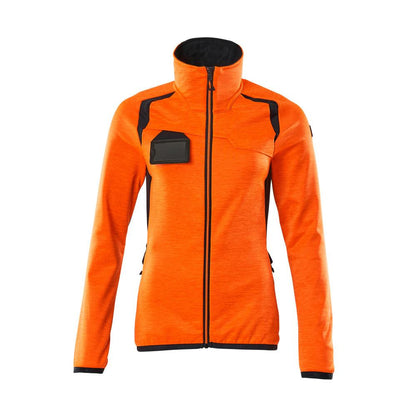 Fleecepullover mit Reißverschluss, Damen Microfleecejacke
