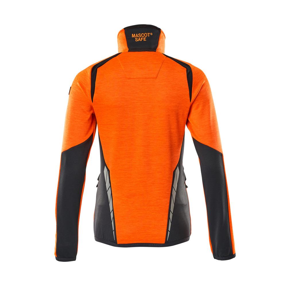 Fleecepullover mit Reißverschluss, Damen Microfleecejacke