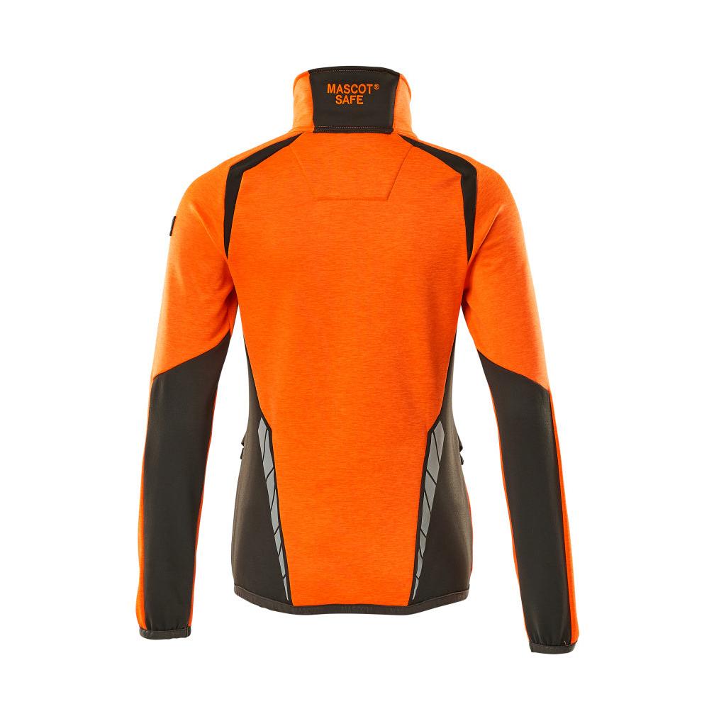 Fleecepullover mit Reißverschluss, Damen Microfleecejacke