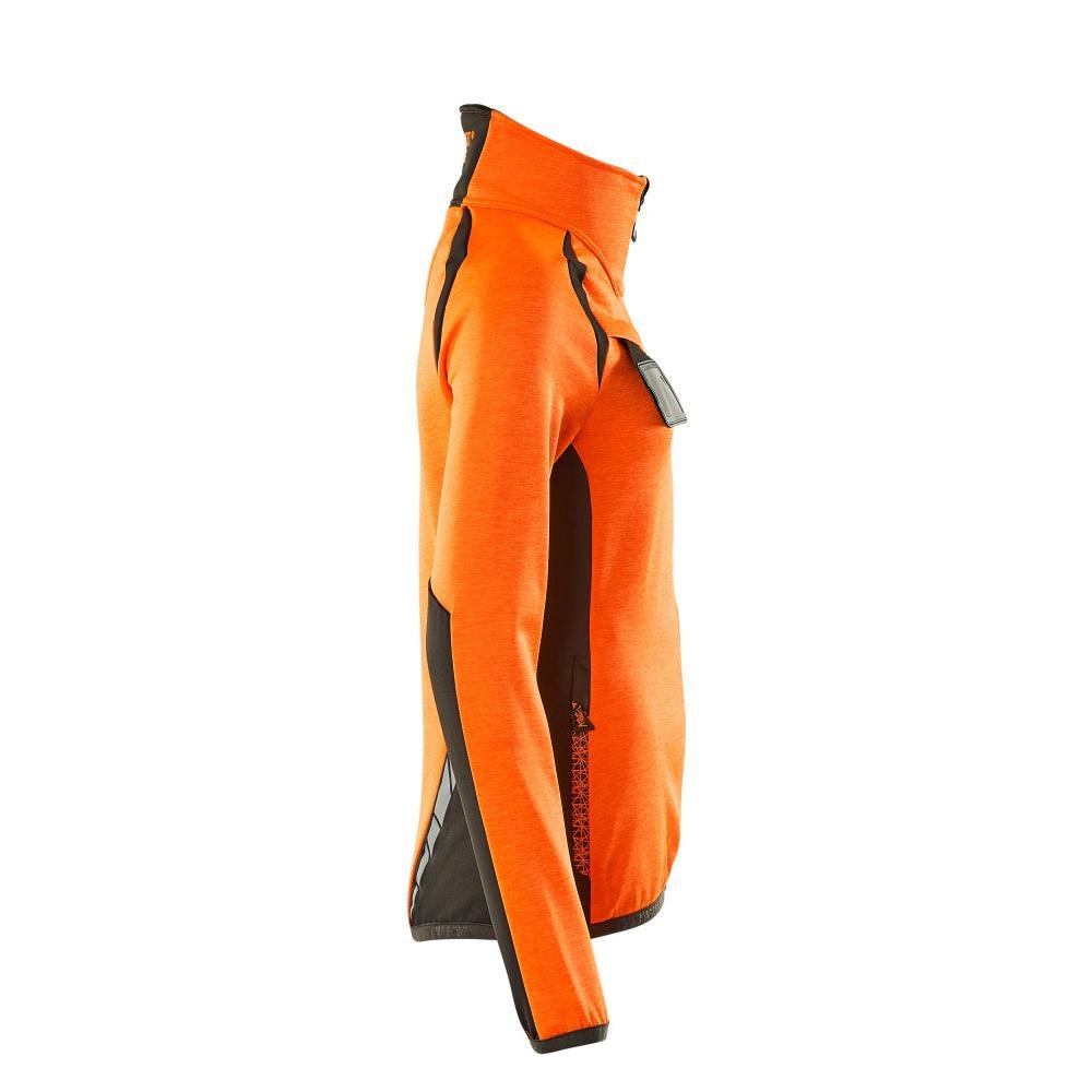 Fleecepullover mit Reißverschluss, Damen Microfleecejacke