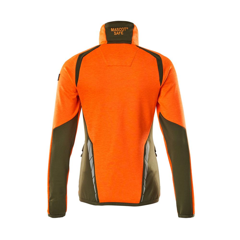 Fleecepullover mit Reißverschluss, Damen Microfleecejacke