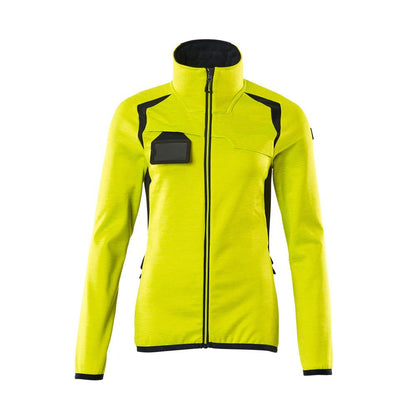 Fleecepullover mit Reißverschluss, Damen Microfleecejacke
