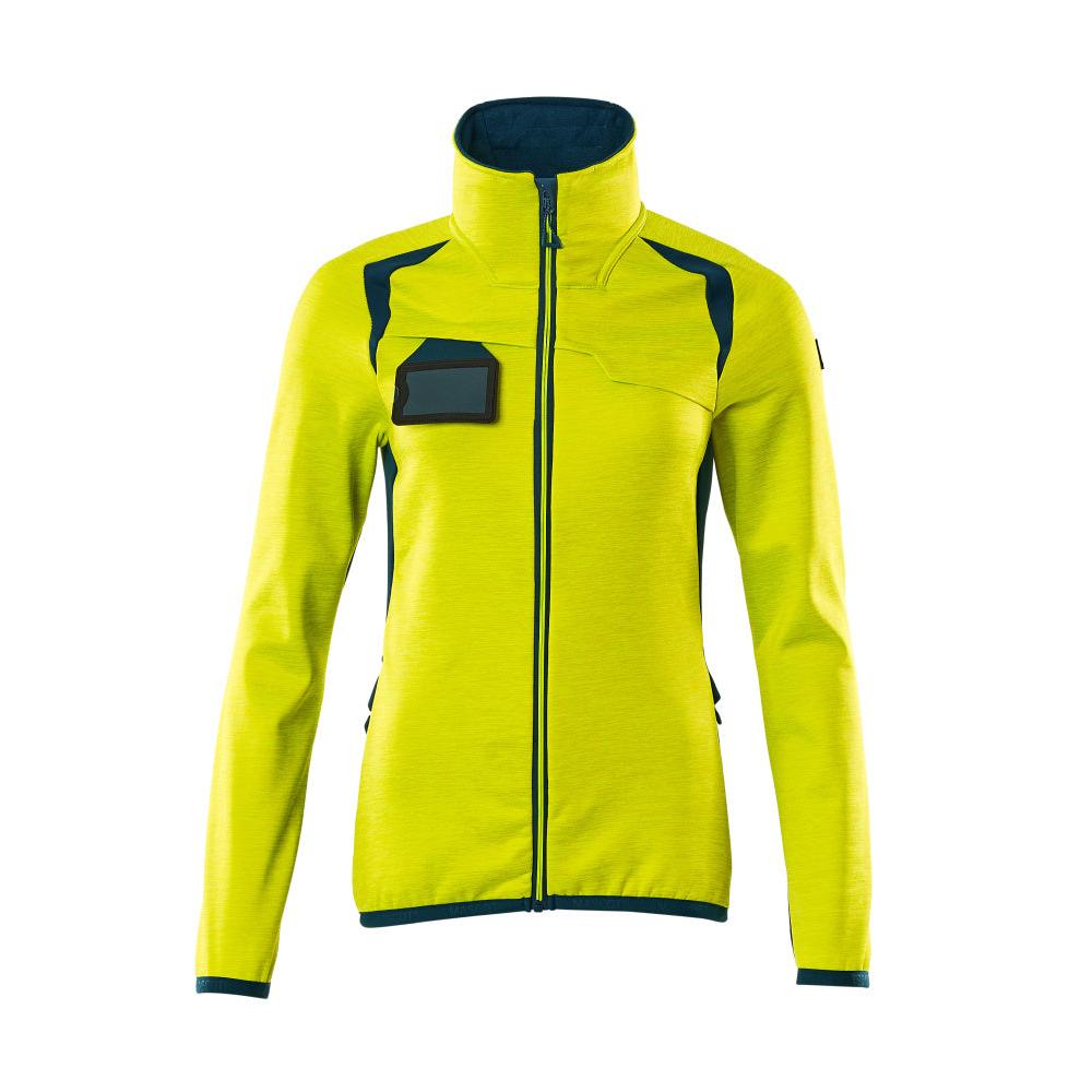 Fleecepullover mit Reißverschluss, Damen Microfleecejacke