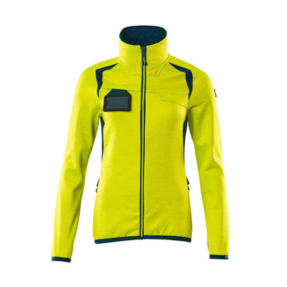 Fleecepullover mit Reißverschluss, Damen Microfleecejacke