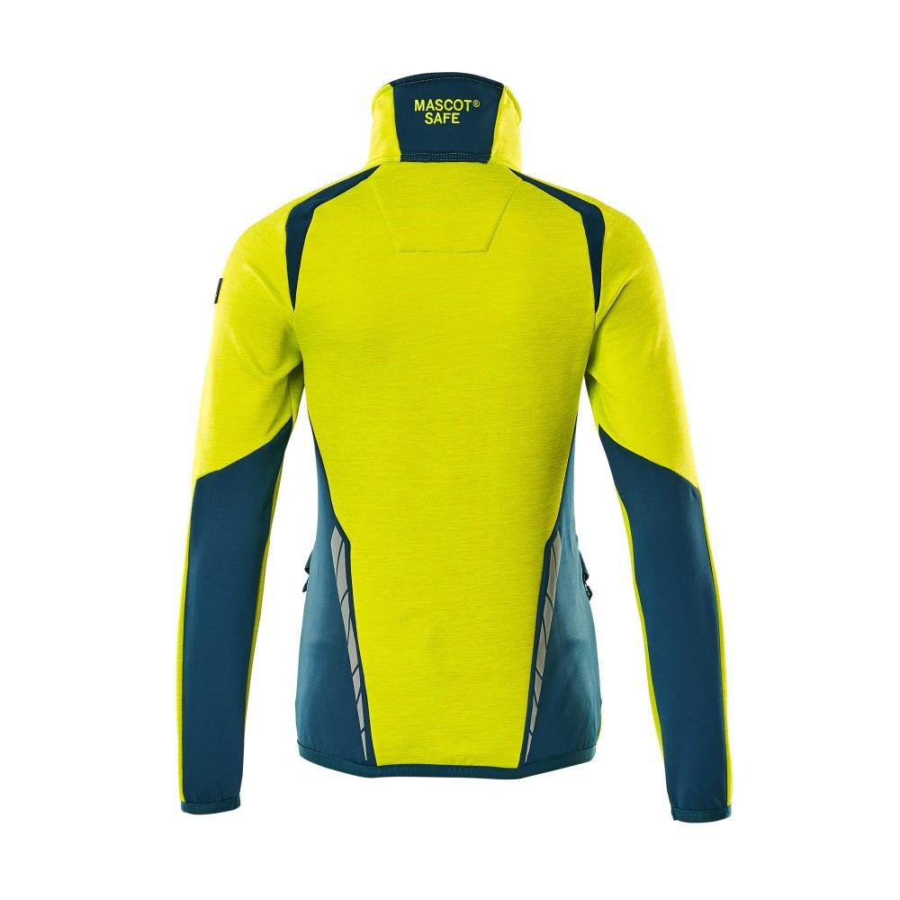 Fleecepullover mit Reißverschluss, Damen Microfleecejacke