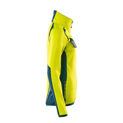 Fleecepullover mit Reißverschluss, Damen Microfleecejacke