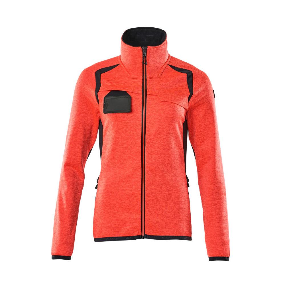 Fleecepullover mit Reißverschluss, Damen Microfleecejacke