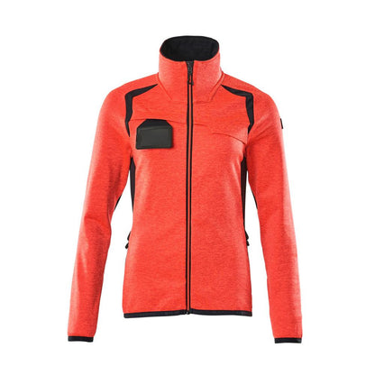 Fleecepullover mit Reißverschluss, Damen Microfleecejacke