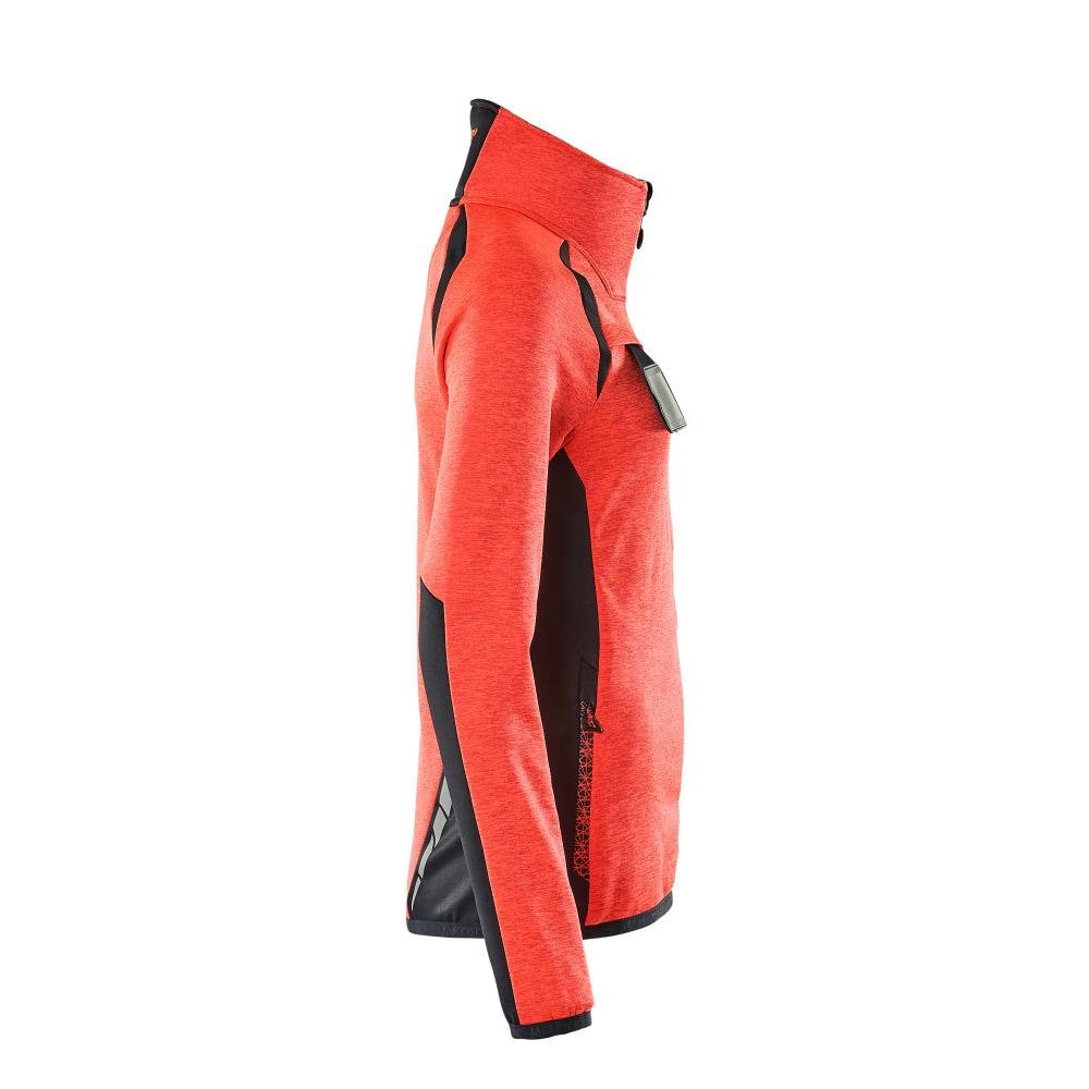 Fleecepullover mit Reißverschluss, Damen Microfleecejacke