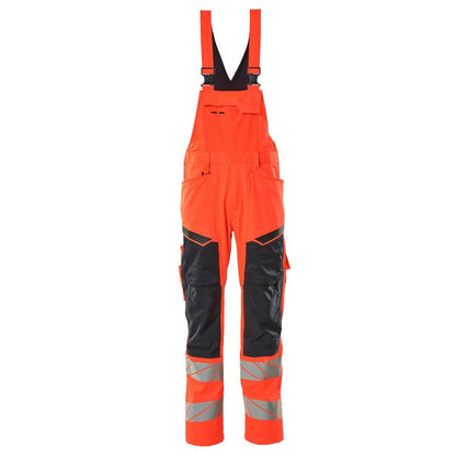 Latzhose, Knietaschen, Stretch-Einsätze Latzhose