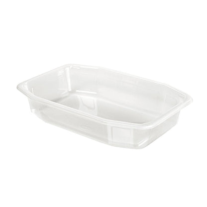 Die PP-Schale HMR Transparent PP 215x148 von Duni GmbH ist eine klare, rechteckige Lebensmittelschale aus Polypropylen mit abgeschrägten Seiten und abgerundeten Ecken - ideal für vielseitige Anwendungen.