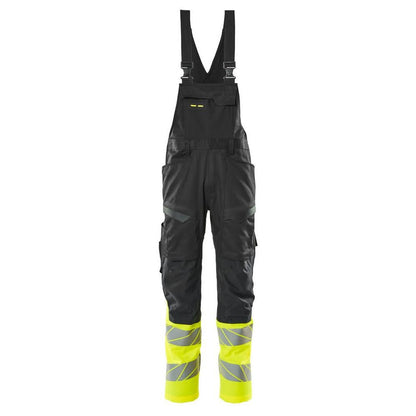 Latzhose, Knietaschen, Stretch-Einsätze Latzhose