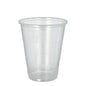 Ein transparenter Starpak 20 Trinkbecher (PP, 0,3l, Ø 9,5 cm · 11,1 cm) mit ausgestelltem Schaumrand und horizontalen Griffrillen ist auf schlichtem weißem Hintergrund abgebildet. Lieferung im 20er-Pack mit Schrumpffolie.