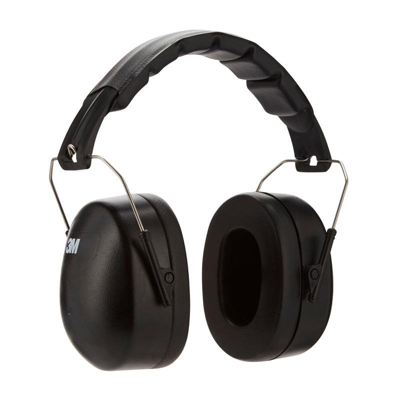 Der 3M™ Kapselgehörschützer mit faltbarem Kopfbügel 90563E bietet SNR 30 dB Schutz in Schwarz, mit gepolsterten Ohrmuscheln, verstellbaren Metallbügeln und sichtbarem 3M Logo. Die Packung enthält 1 Stück. Von 3M Deutschland GmbH.