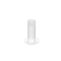 The Duni GmbH glass candle holder, 11 cm, frosted icicle, stands with a flat round base on a white background - an elegant winter decoration (1 piece).