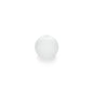 A single round, translucent white pearl with a central hole is depicted on white - an ideal decorative accessory to present your Drop 65x80 mm vase from Duni GmbH in stylish flower boxes.
