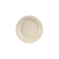 An unfiltered, round plate ø 18 cm made of brown bagasse from Duni GmbH (pack of 50 pieces) is depicted on a white background.