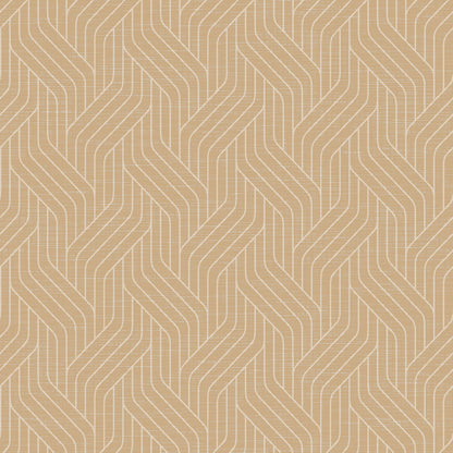 Dunisoft-Servietten 40 x 40 cm 1/4 Falz von Duni GmbH mit beigem geometrischen Zickzack- und Chevron-Muster im Herringbone-Stil - ideal für elegante Tischdekorationen.