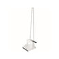 The FUTURA dustpan set with long handle, rubber squeegee, height 1000mm from Haug Bürsten KG features a flat-edged dustpan and a broom with black bristles for ergonomic, comfortable cleaning while standing.