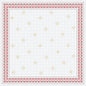 Die Dunicel-Mitteldecke 84x84cm Tradition von Duni GmbH hat einen weißen Hintergrund mit goldenen Sternen und roten Blumenborten - eine ideale, dekorative Wahl für festliche Anlässe. Die Packung enthält 20 Stück.