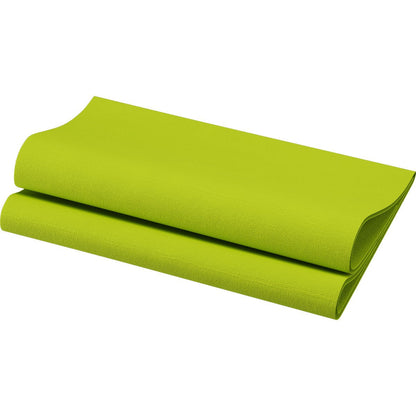 A Bio-Dunisoft napkin 40 x 40 cm, 1/4 fold from Duni GmbH is folded and depicted on a white background.