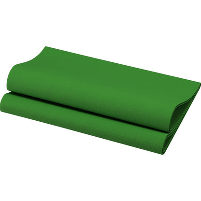 A Bio-Dunisoft napkin 40 x 40 cm 1/4 fold from Duni GmbH is neatly folded with two visible creases, depicted on a white background.