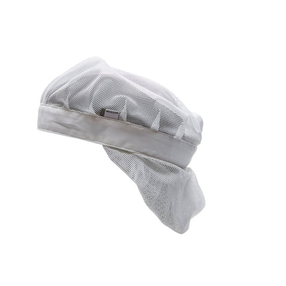 Haube mit Haarnetz Cap Größe ONE, weiss | Packung (1 Stück)