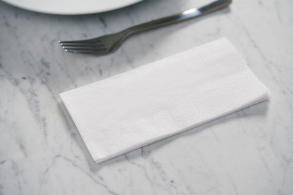 Tissue-Serviette 33 x 33 cm Weiß 2-lagig | Packung (300 Servietten)